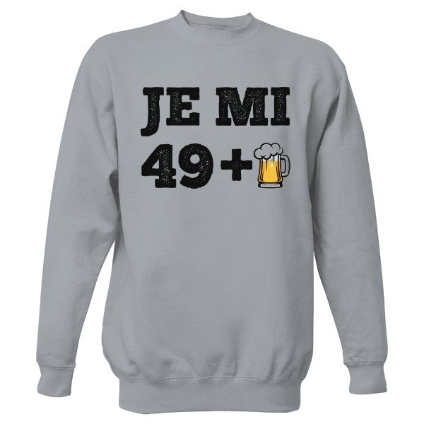Mikina bez kapuce Unisex s potiskem 49 + pivo
