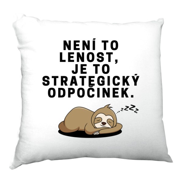 Polštář saténový s potiskem Polštář - Lenoch 1